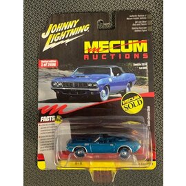 JOHNNY LIGHTNING JL 06994 1971 PLYMOUTH CUDA CONVERTIBLE BLUE 1/64 DIE-CAST