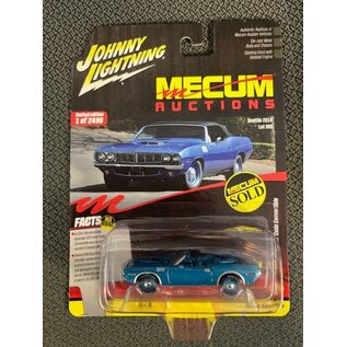 JOHNNY LIGHTNING JL 06994 1971 PLYMOUTH CUDA CONVERTIBLE BLUE 1/64 DIE-CAST