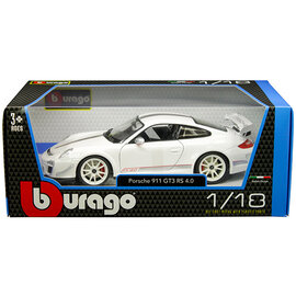 BURAGO BUR 18-11036-WHITE PORSCHE 911 GT3 RS 4.0 WHITE 1/18 DIE-CAST