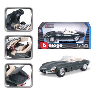 BURAGO BUR 18-12046 Bburago 1/18 Jaguar "E" Cabriolet (1961) - Green