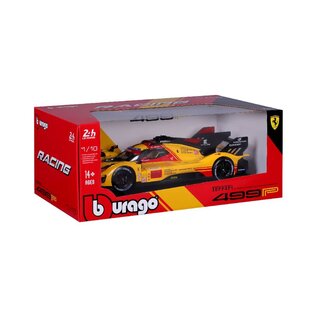 BURAGO BUR 18-16304 Bburago 1/18 Racing Ferrari 499P 24HLM (2024) - Yellow #83