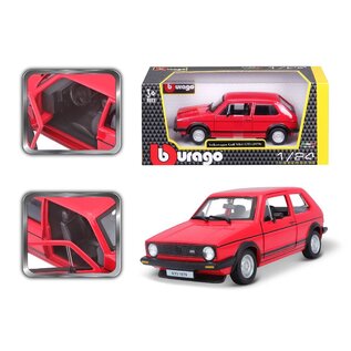 BURAGO BUR 18-21089 Bburago 1/24 Volkswagen Golf Mk1 GTI (1979) - Red