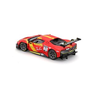 BURAGO BUR 18-36313 Bburago 1/43 Racing Ferrari 296GT3 (2023) - Red