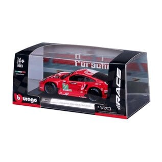 BURAGO BUR 18-38308 Bburago 1/43 Race Porsche 911 RSR 2020 - Red #91