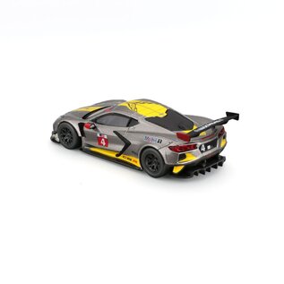 BURAGO BUR 18-38312 Bburago 1/43 Race 2020 Chevrolet Corvette C8R - Yellow/Grey
