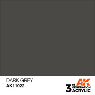 AK INTERACTIVE AK 11022 AK Interactive 3G Acrylic Dark Grey 17ml