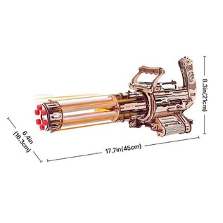 ROKR ROE LQA01 ROKR Rotating-Barrel Machine Gun Toy 3D Wooden Puzzle