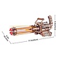 ROKR ROE LQA01 ROKR Rotating-Barrel Machine Gun Toy 3D Wooden Puzzle