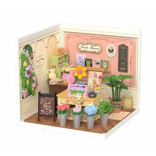 ROLIFE ROE DW017B Rolife Fresh Flower Shop DIY Plastic Miniature House