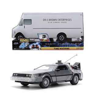 JADA TOYS JAD 36849 Jada 1/24 Back to the Future 40th Anniv Time Machine w/ Truck