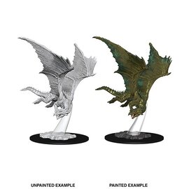 WIZKIDS WK 73710 D&D Nolzur's Marvelous Unpainted Miniatures: Wave 9: Young Bronze Dragon