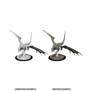 WIZKIDS WK 73712 D&D Nolzur's Marvelous Unpainted Miniatures: Wave 9: Young White Dragon