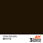 AK INTERACTIVE AK 11112 AK Interactive 3G Acrylic Grim Brown 17ml