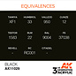 AK INTERACTIVE AK 11029 AK Interactive 3G Acrylic Black 17ml
