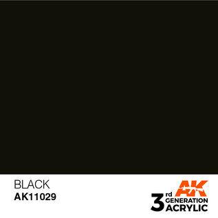 AK INTERACTIVE AK 11029 AK Interactive 3G Acrylic Black 17ml