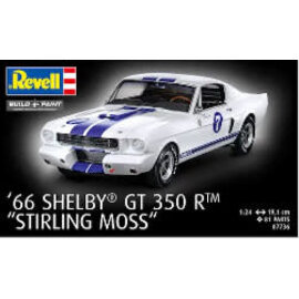 REVELL GERMANY REV 07736 1966 SHELBY GT 350 R "STIRLING MOSS" 1/24 PLASTIC MODEL
