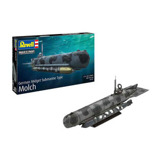 REVELL GERMANY REV 05187 GERMAN MIDGET SUBMARINE TYPE MOLCH 1/72 PLASTIC MODEL
