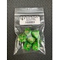 BB DICE-GRN MARBLED DICE POLYHEDRAL GREEN/GOLD (7PCS)