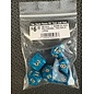 BB DICE-T MARBLED DICE POLYHEDRAL TEAL/GOLD (7PCS)