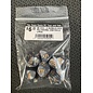 BB DICE-G MARBLED DICE POLYHEDRAL GRAY/GOLD (7PCS)