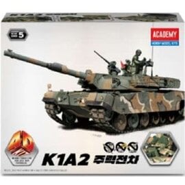 Academy/Model Rectifier Corp. ACA 15404 Academy K1A2 Main Battle Tank 4D Model Kit (Korean Packaging and Instruction Manual)