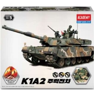 Academy/Model Rectifier Corp. ACA 15404 Academy K1A2 Main Battle Tank 4D Model Kit (Korean Packaging and Instruction Manual)