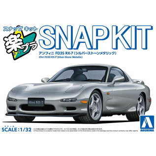 AOSHIMA AOS 06553 Aoshima 1/32 SNAP KIT #04-SS, Efini FD3S RX-7 (Silver-Stone Metallic)