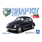 AOSHIMA AOS 06799 Aoshima 1/32 SNAP KIT #20-BK Volkswagen Beetle (Black)