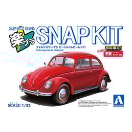 AOSHIMA AOS 06801 Aoshima 1/32 SNAP KIT #20-RR Volkswagen Beetle (Ruby Red)
