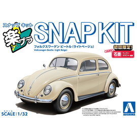 AOSHIMA AOS 06800 Aoshima 1/32 SNAP KIT #20-LB Volkswagen Beetle (Light Beige)