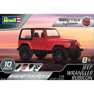 REVELL GERMANY REV 851239 JEEP WRANGLER RUBICON EASY-CLICK SYSTEM 1/25