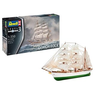 REVELL GERMANY REV 05432 1/350 Gorch Fock PLASTIC MODEL