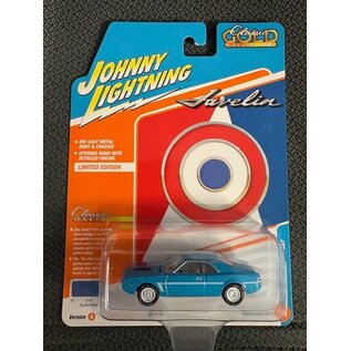 JOHNNY LIGHTNING JL 07927 1969 AMC JAVELIN SST BIG BAD BLUE 1/64 DIE-CAST