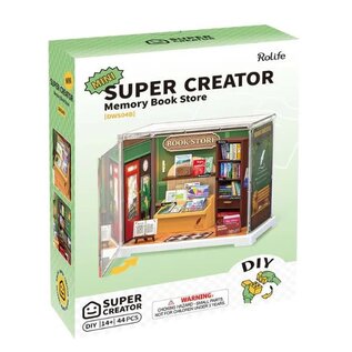 ROLIFE ROE DWS04B Rolife Memory Book Store DIY Plastic Miniature House