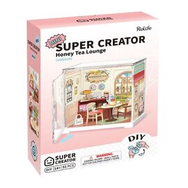 ROLIFE ROE DWS02B Rolife Honey Tea Lounge DIY Plastic Miniature House