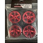 AUSTARHOBBY AUS Q0961 60mm WHEEL CHRM RED  12mm WHEEL HEX / DRIFT TIRE
