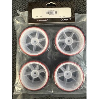 AUSTARHOBBY AUS R402W 60mm WHEEL WHITE 12mm WHEEL HEX / DRIFT TIRE