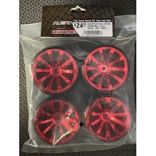 AUSTARHOBBY AUS R134 60mm WHEEL CHRM RED  12mm WHEEL HEX / DRIFT TIRE