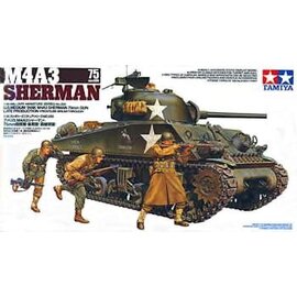 TAMIYA TAM 35250 1/35 M4A3 Sherman 75mm Gun Plastic Model