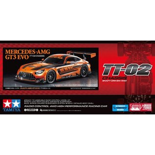 TAMIYA TAM 58750 MERCEDES-AMG GT3 EVO TT-02 CHASSIS WITH ESC
