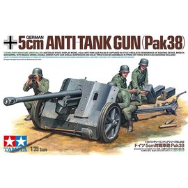 TAMIYA TAM 35392 GERMAN 5cm ANTI-TANK GUN (PAK38) PLASTIC MODEL