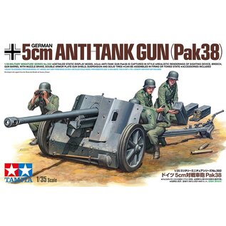 TAMIYA TAM 35392 GERMAN 5cm ANTI-TANK GUN (PAK38) PLASTIC MODEL