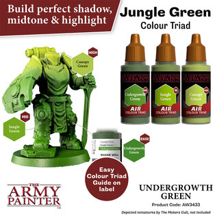 THE ARMY PAINTER TAP AW3433 Warpaints: Acrylics: Air Undergrowth Green (18ml)