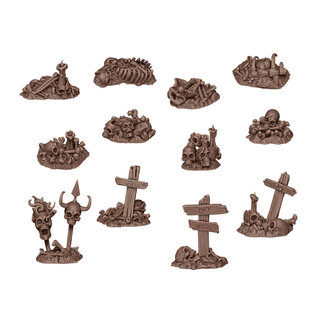 AK INTERACTIVE AK BIT0014 AK Interactive Bones Remains - Basing Bits (12 Pieces)
