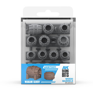 AK INTERACTIVE AK BIT0011 AK Interactive Wood Barrels - Basing Bits (32 Pieces)