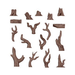 AK INTERACTIVE AK BIT0006 AK Interactive Dead Tree Basing - Basing Bits (17 Pieces)