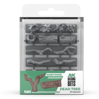AK INTERACTIVE AK BIT0006 AK Interactive Dead Tree Basing - Basing Bits (17 Pieces)