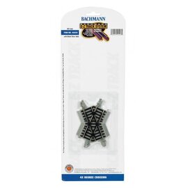 BACHMANN TRAINS BAC  44543 E-Z 45 Degree Crossing Nickel Silver HO