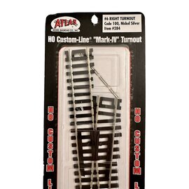 ATLAS RR ATL 284 Right turnout Code 100 Nickel silver #6