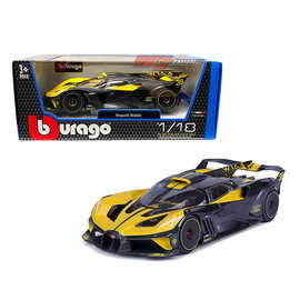 BURAGO BUR 18-11047YL BUGATTI BOLIDE YELLOW 1/18 DIE-CAST slight box damage, item is perfect